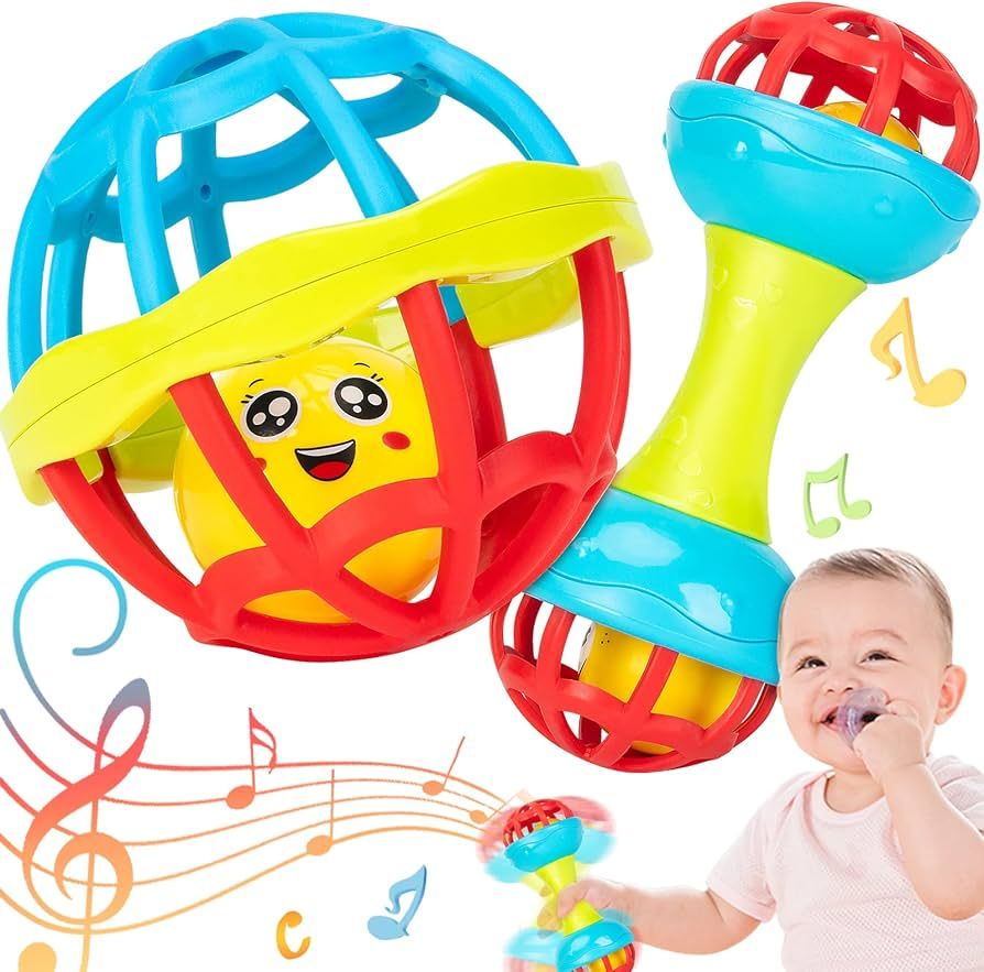 2Pcs Baby Rattles
