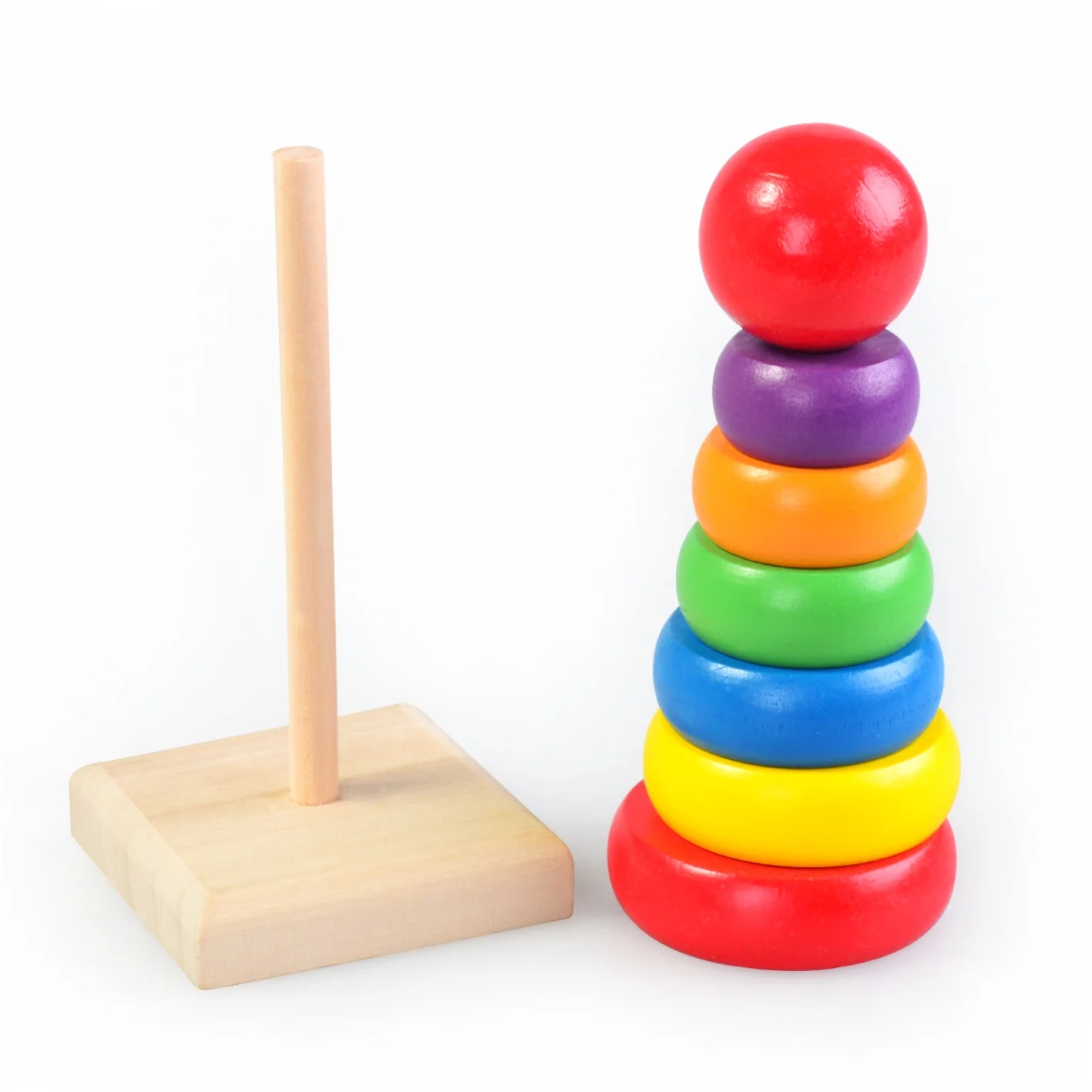 Wooden Toys Rainbow Tower