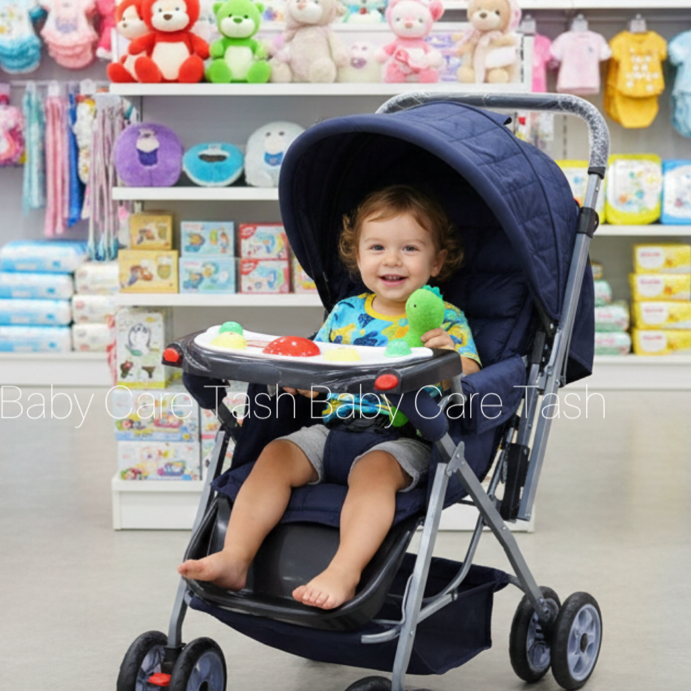 Stroller With Music ( BLUE)