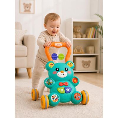 2in1 Bear Theme Baby Musical Walker