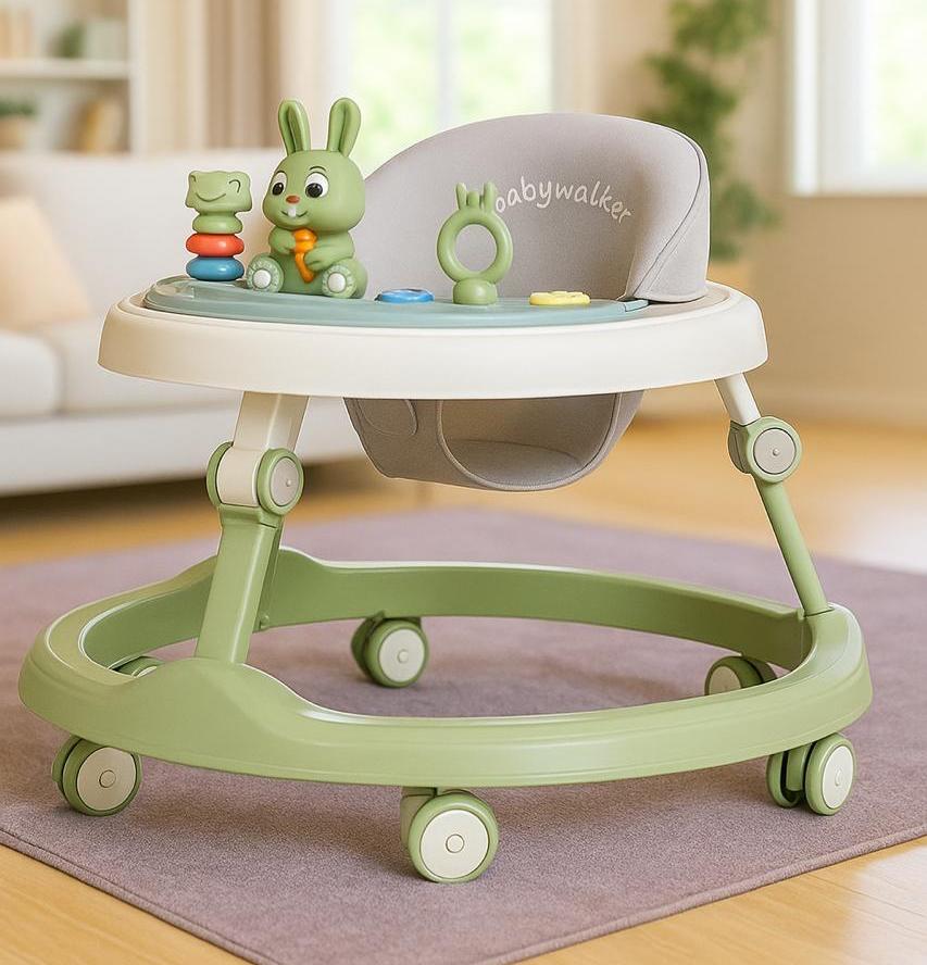 Baby Walker, 3-in-1 Foldable Baby Walkers (RABBIT)